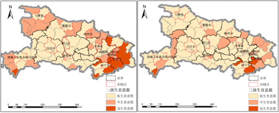 图4 湖北省二孩、三孩生育意愿的空间分布特征.png